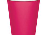 HM9PACP - 9oz Hot Magenta Hot/Cold Paper Cups
