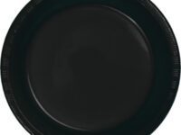 BV10PLPT - 10" Black Velvet Plastic Plate
