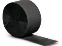 BVSTRM - 81' Crepe Black Velvet Paper Streamers