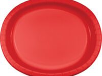 CRPLATT - Classic Red Oval Platter