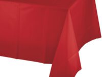 CRPLTC - 54x108 Classic Red Plastic Table Cover