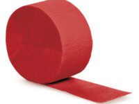 CRSTRM - 81' Crepe Classic Red Paper Streamers