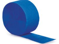 CTSTRM - 81' Crepe Cobalt Blue Paper Streamers