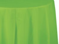 FLOCTTC - 82" Round Fresh Lime Plastic Tbl Cover
