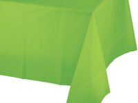 FLPLTC - 54x108 Fresh Lime Plastic Table Cover