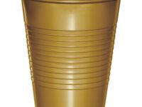GG16PLCP - 16oz Glittering Gold Plastic Cup