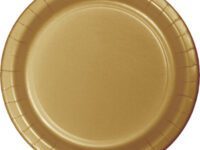 GG9PAPT - 9" Glittering Gold Paper Plates