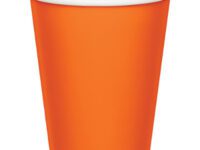 SO9PACP - 9oz Sunkist Orange Hot/Cold Paper Cups