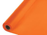 SOPLTR - 40" x 100' Sunkist Orange Plastic Tbl Roll