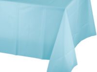 PBPLTC - 54x108 Pastel Blue Plastic Table Cover