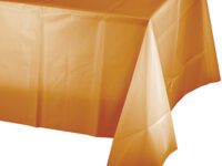PSPLTC - 54x108 Pumpkin Spice Plastic Table Cover