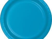 TU7PAPT - 7" Turquoise Paper Plates