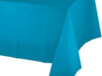 TUPLTC - 54x108 Turquoise Plastic Table Cover