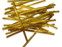 TIESMG - 4" Metallic Gold Ties
