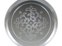 9ETCH - 9" Clear Plastic Etched Plate