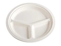 10SCDIV - 10" Divided Bagasse Plate