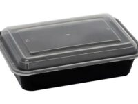 28NSREC - 28oz Black Base/Clr Lid Combo