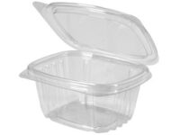 AD04 - 4oz Clr Hinged Lid Container