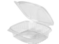 AD08 - 8oz Clr Hinged Lid Container