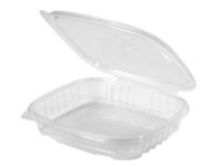 AD16S - 16oz Shallow Clr Hinged Lid Container
