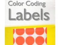 MR12129 - 3/4" Round Red Glo Labels