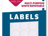 MR1212 - 3/4" Round White Labels